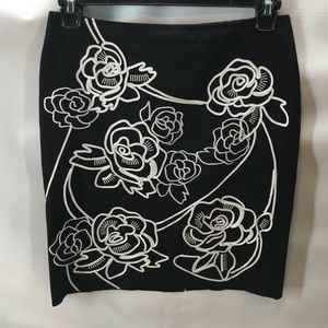 White House Black Market Beaded Skirt