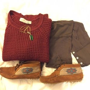 Michael Stars Charcoal Knit Leggings