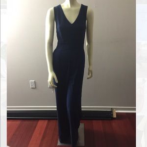 Navy Blue Crisscross back Jumpsuit