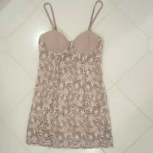 Cocktail Dress with Pearl Detailed Straps