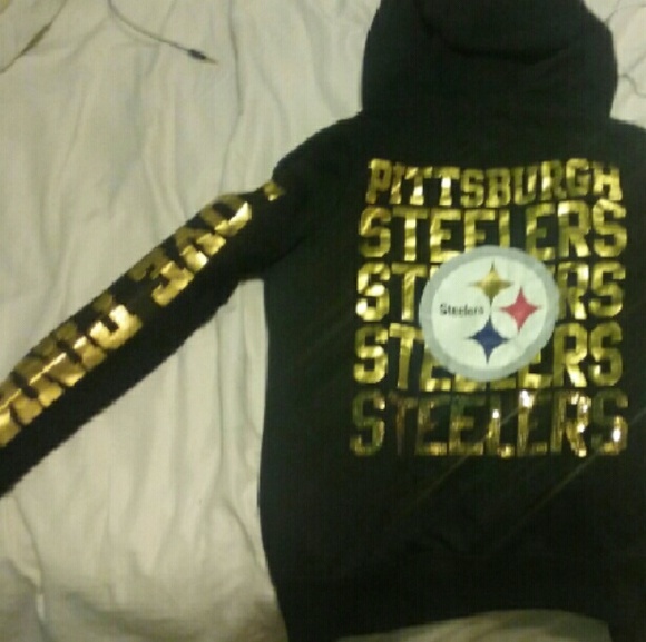 Victorias secret love pink steelers sweater