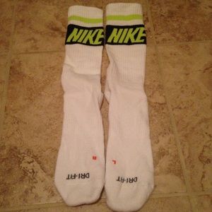 White Nike socks