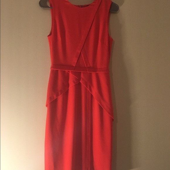 Red BCBG dress