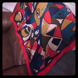 Abstract pattern headscarf