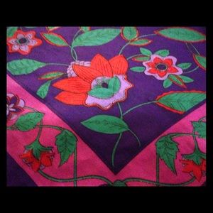 Bright pink and purple headscarf !!