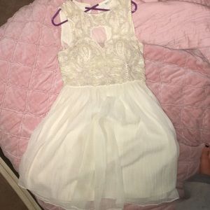 Pearl white any occasion dress