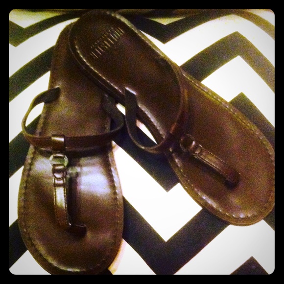 Hollister Leather Flip Flops