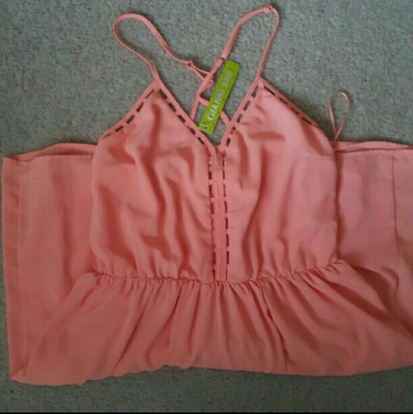 GIANNI BINI coral dress