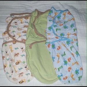 3 Organic swaddlers excellent used codintion