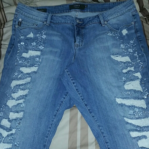 Boyfriend Destructive ankle cuffed jeans
