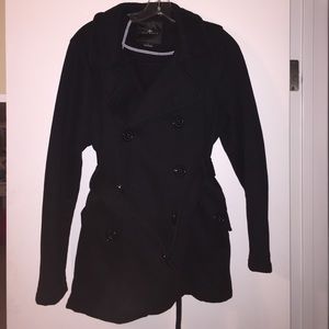 Black pea coat