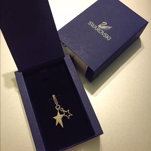 Double Star Swarovski Charm