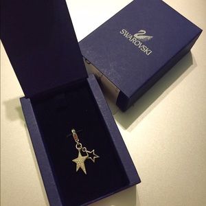 Double Star Swarovski Charm