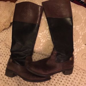 2 pairs 7 1/2 boots etienne aigner and bass boots