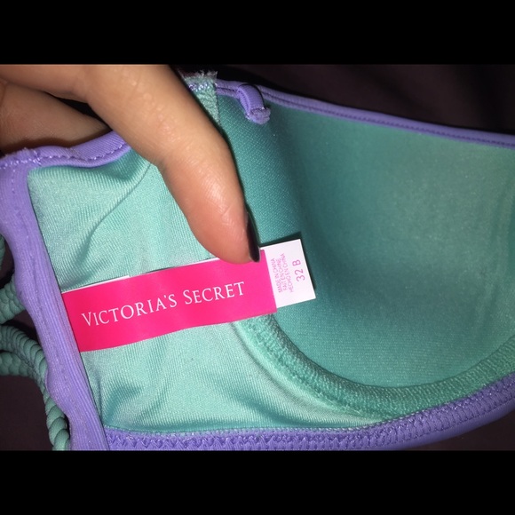PINK Victoria secret bandeau bikini push up top - Picture 3 of 4