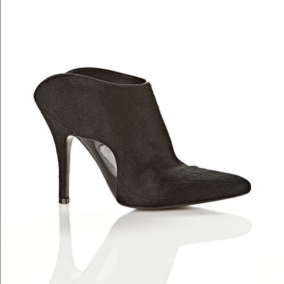 Alexander Wang Black Calf Miranda Mule Heel 37 New