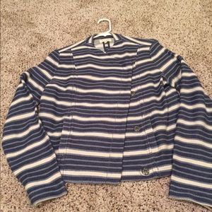 Blue and beige jacket