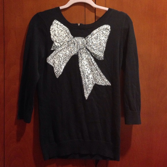 Cynthia Rowley Sweaters - Sparkle Bow Sweater