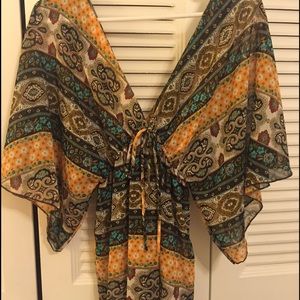 Deep V Neck Tunic like Top