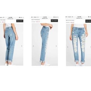 Blank nyc boyfriend ripped to shreds pants