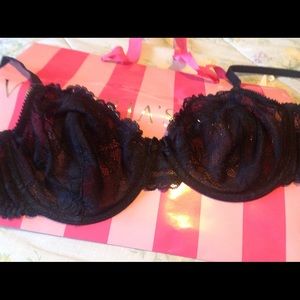 ❤️Cute Apt.9 Lacy black underwire bra NWOT size38C