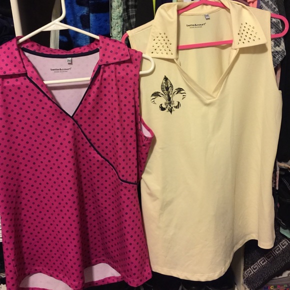 2 golf shirts