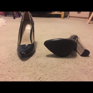 Classy wide heel shoes