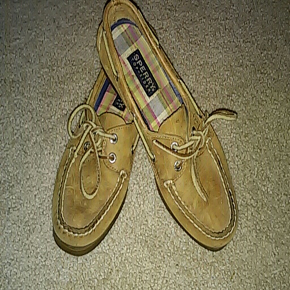 Sperry leather topsiders, 8