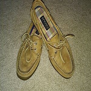 Sperry leather topsiders, 8