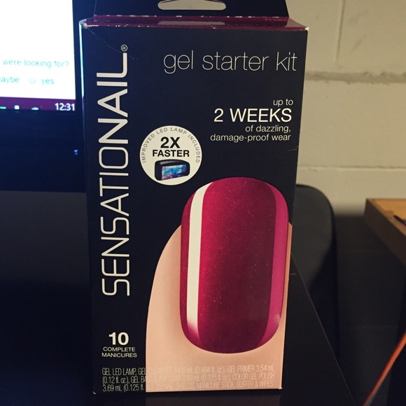Gel starter kit sensationail raspberry wine