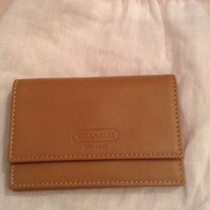 Coach leather small wallet