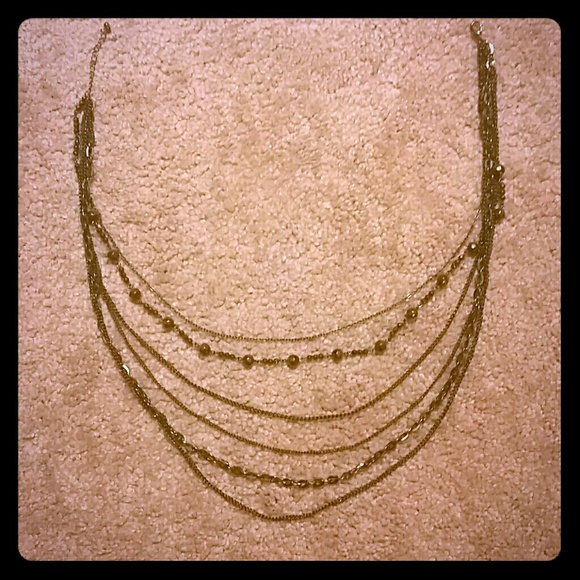 Black beaded necklace