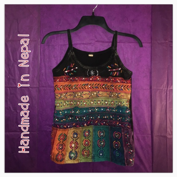 {Botique} handmade tank top