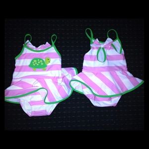 Twins swim suits