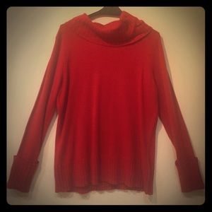 New York and Co Red turtleneck sweater