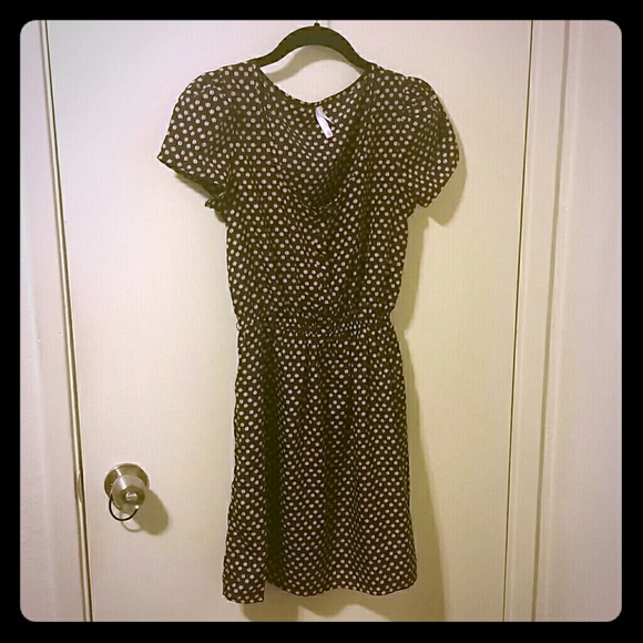 Navy blue patterned dress