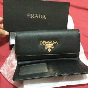 Black Saffiano Wallet
