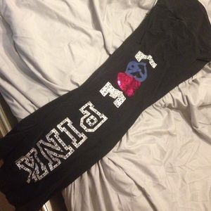 Pink yoga pants