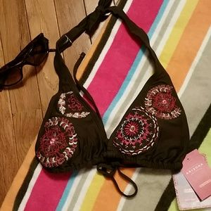 Beaded Boho Bikini Top