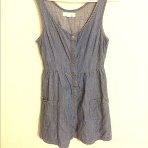 Denim Button Front Dress