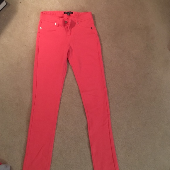 Hot pink jeggings