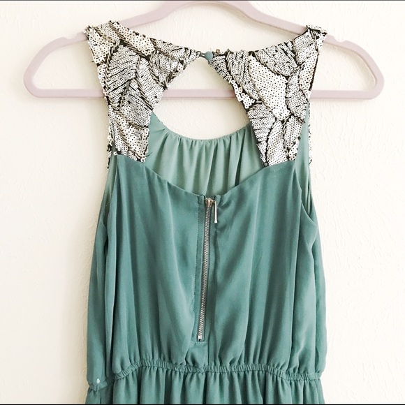 Brand New Beaded Chiffon Dress - Picture 3 of 3