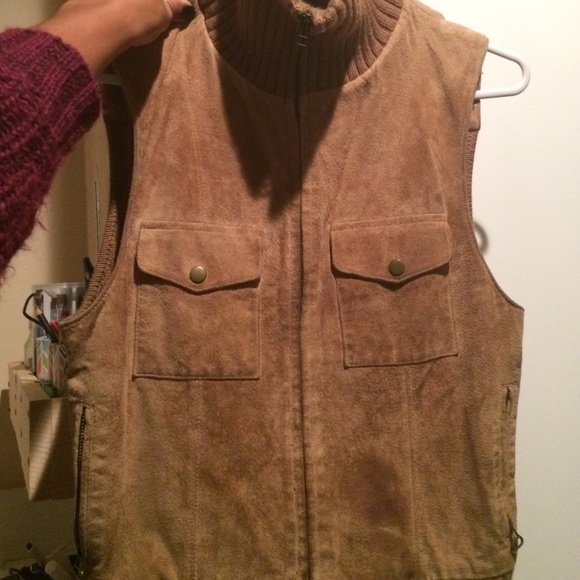 East side Westside genuine leather Vest. - Picture 1 of 3