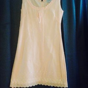 Circa early 90s Tocca baby pink eyelet dress