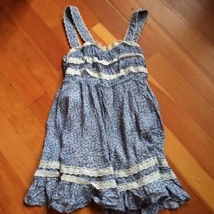 Floral & Lace Boho Tunic Dress