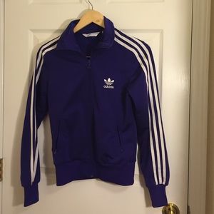 Purple Adidas track jacket