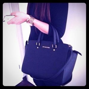 Michael Kors large Black Selma