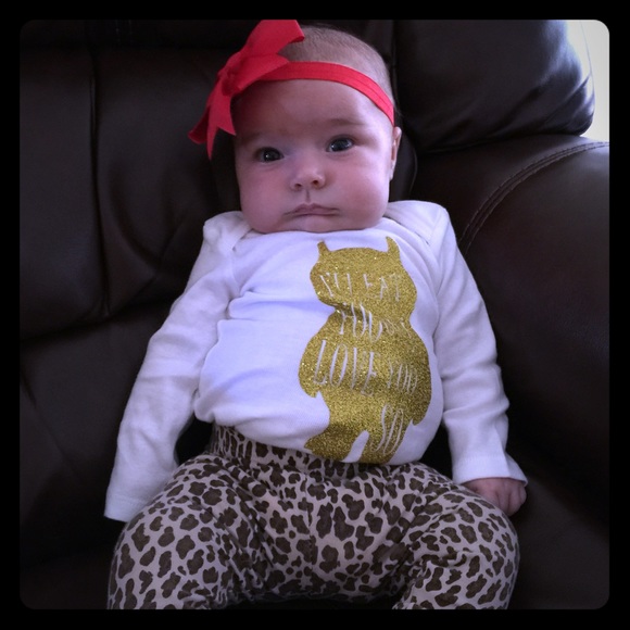 Onesie and leggings matching set.