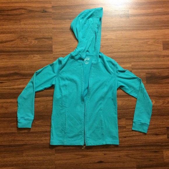 ⛔️ SOLD! ⛔️ Women's Hooded Light Blue Workout Sweater