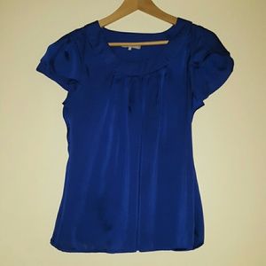 Violet & Claire Blue Flowy Blouse Top Blue
